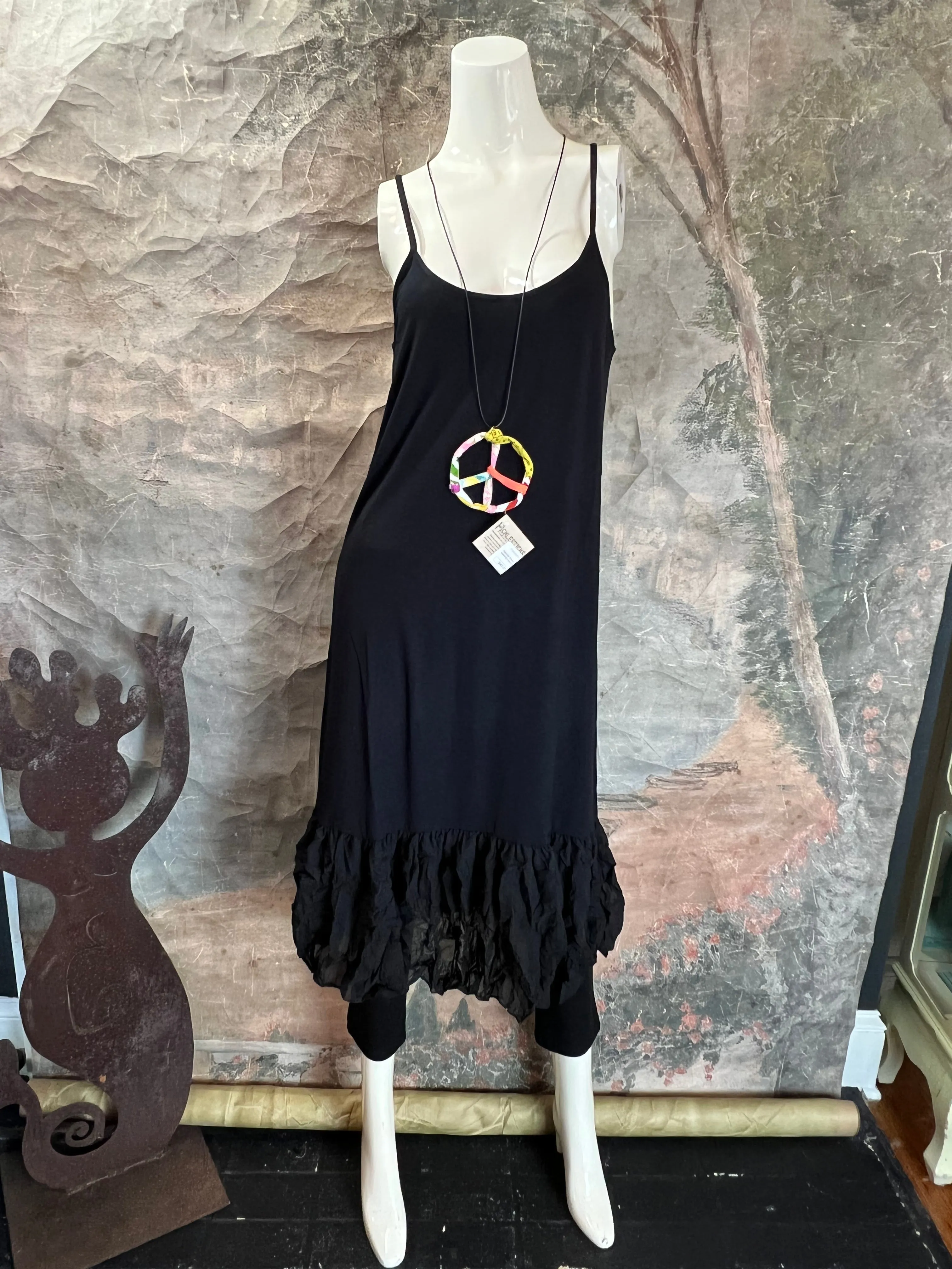 ALD-02 IYD Slip Dress-Black