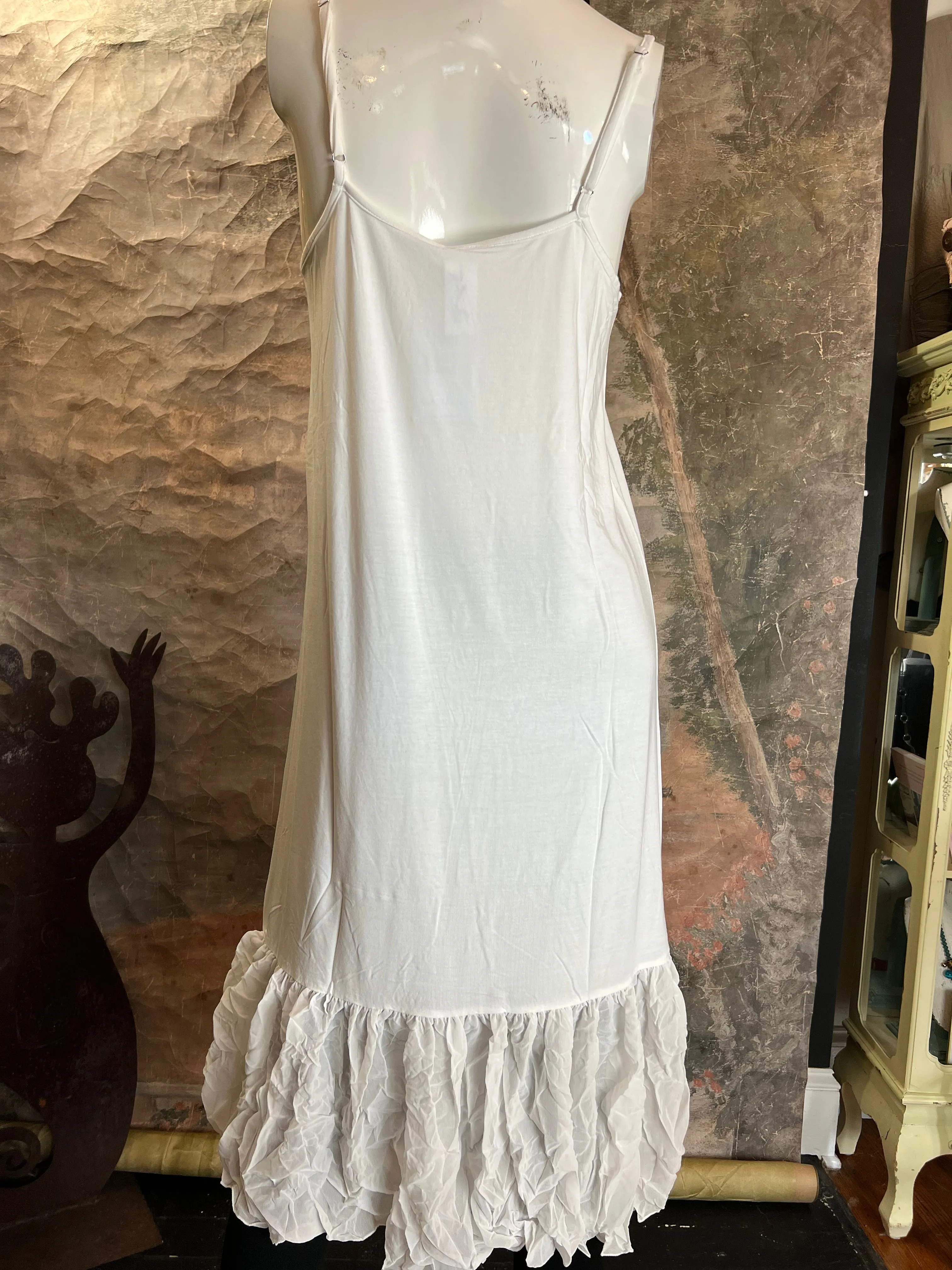 ALD-02 IYD Slip Dress-White