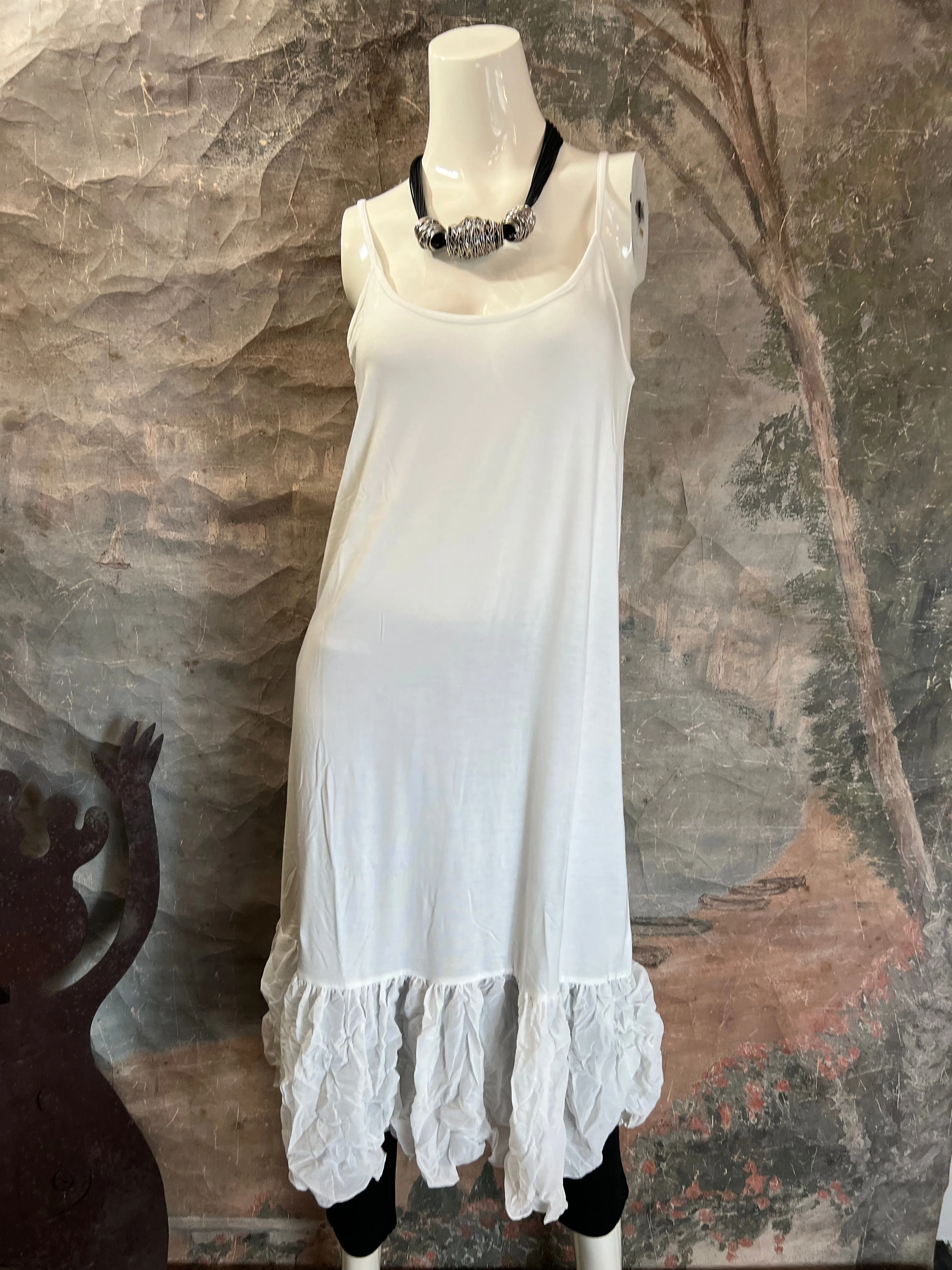 ALD-02 IYD Slip Dress-White