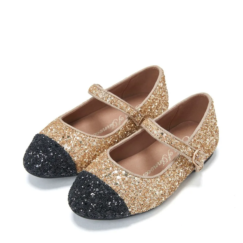 Bebe Glitter Gold/Black