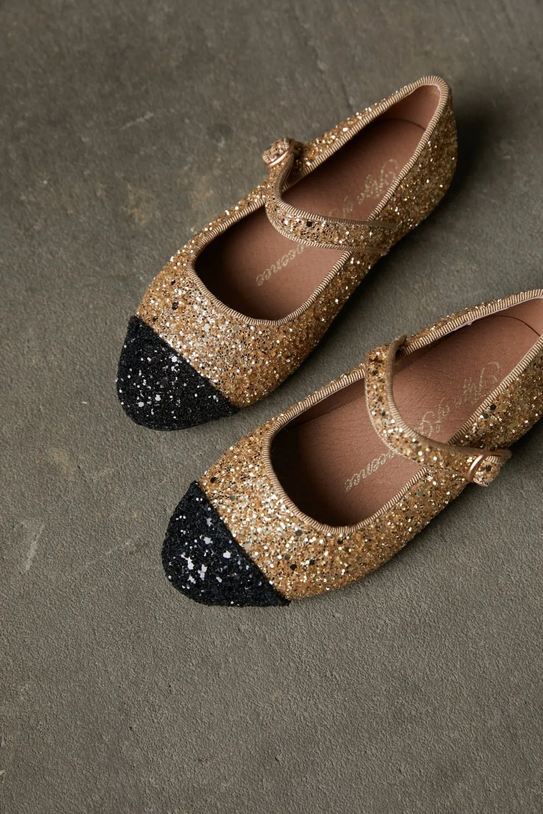 Bebe Glitter Gold/Black