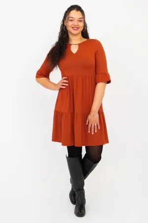 Bernadette Dress, Copper, Bamboo