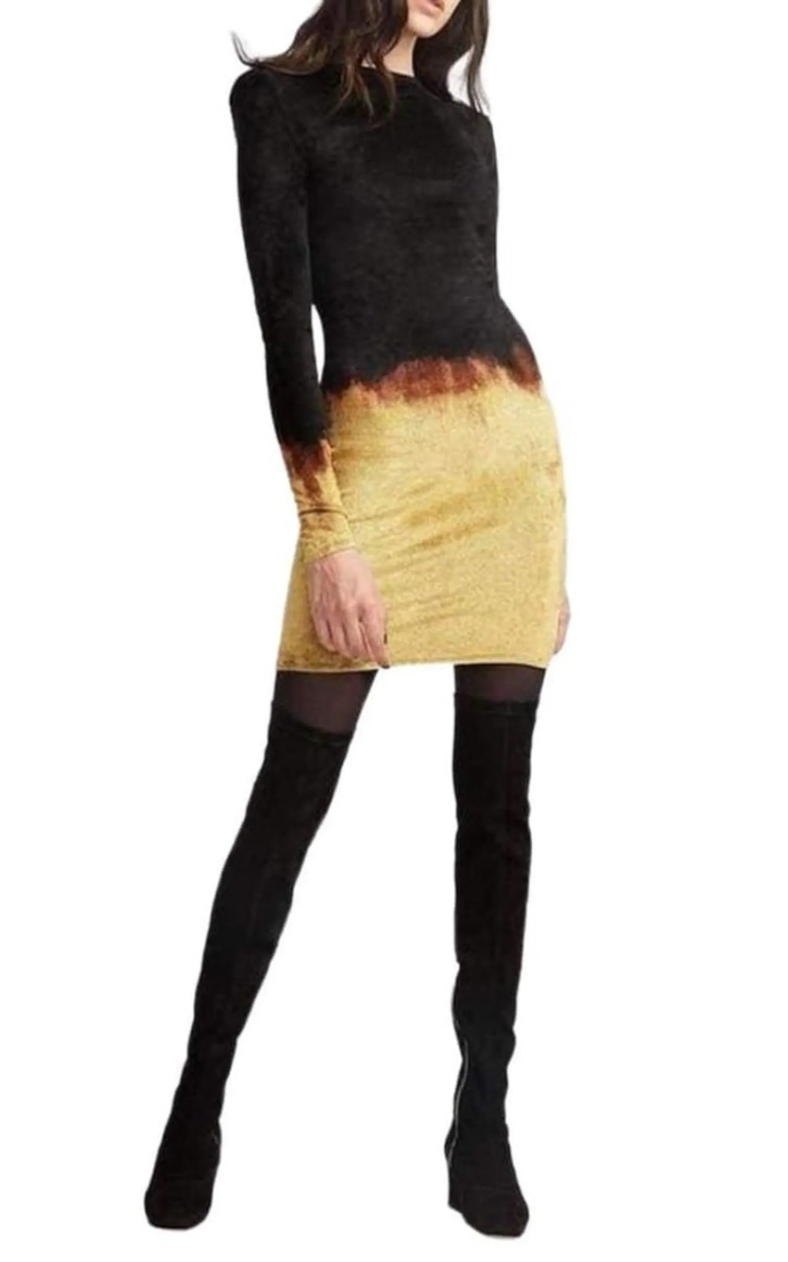 Black Velvet Dress Fire Dress