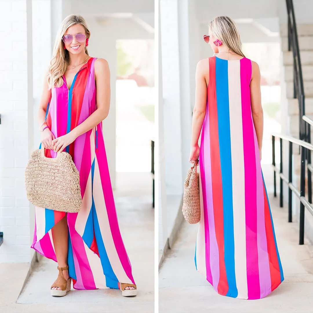 Buddy Love: Sunny Days Campbell Carousel Striped Dress