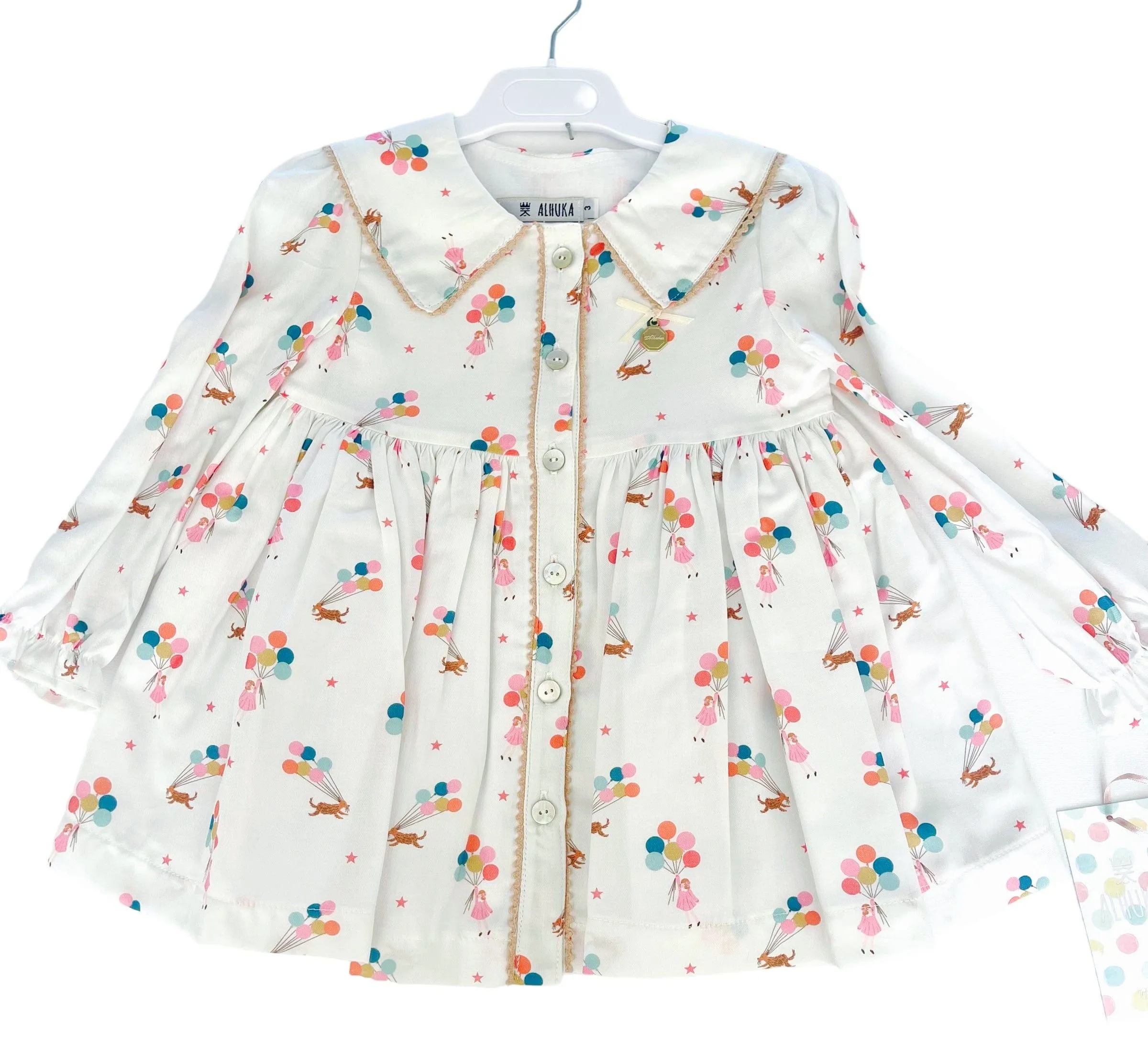 CLEARANCE SALE Alhuka Kids - Gruniol Multi Coloured Cotton Dress