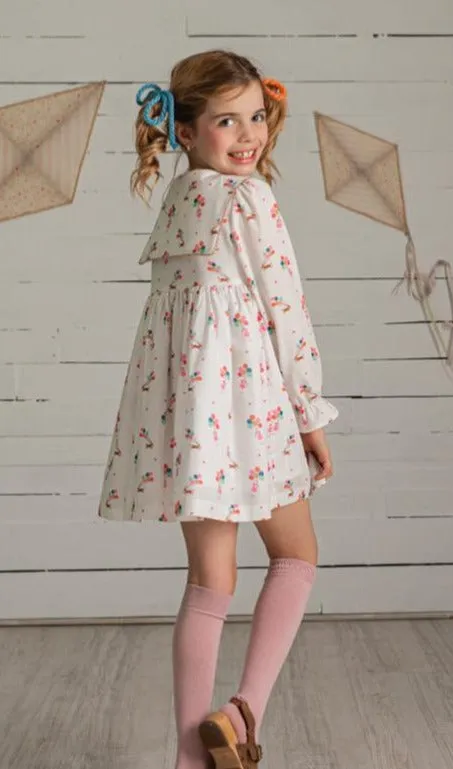 CLEARANCE SALE Alhuka Kids - Gruniol Multi Coloured Cotton Dress