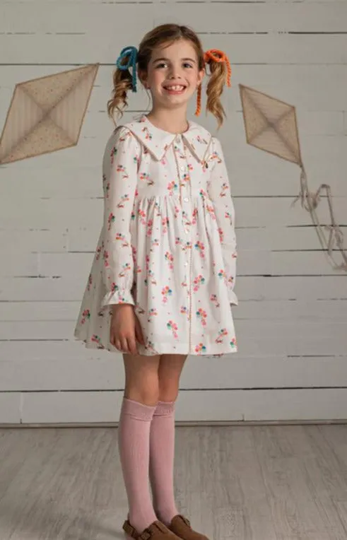 CLEARANCE SALE Alhuka Kids - Gruniol Multi Coloured Cotton Dress