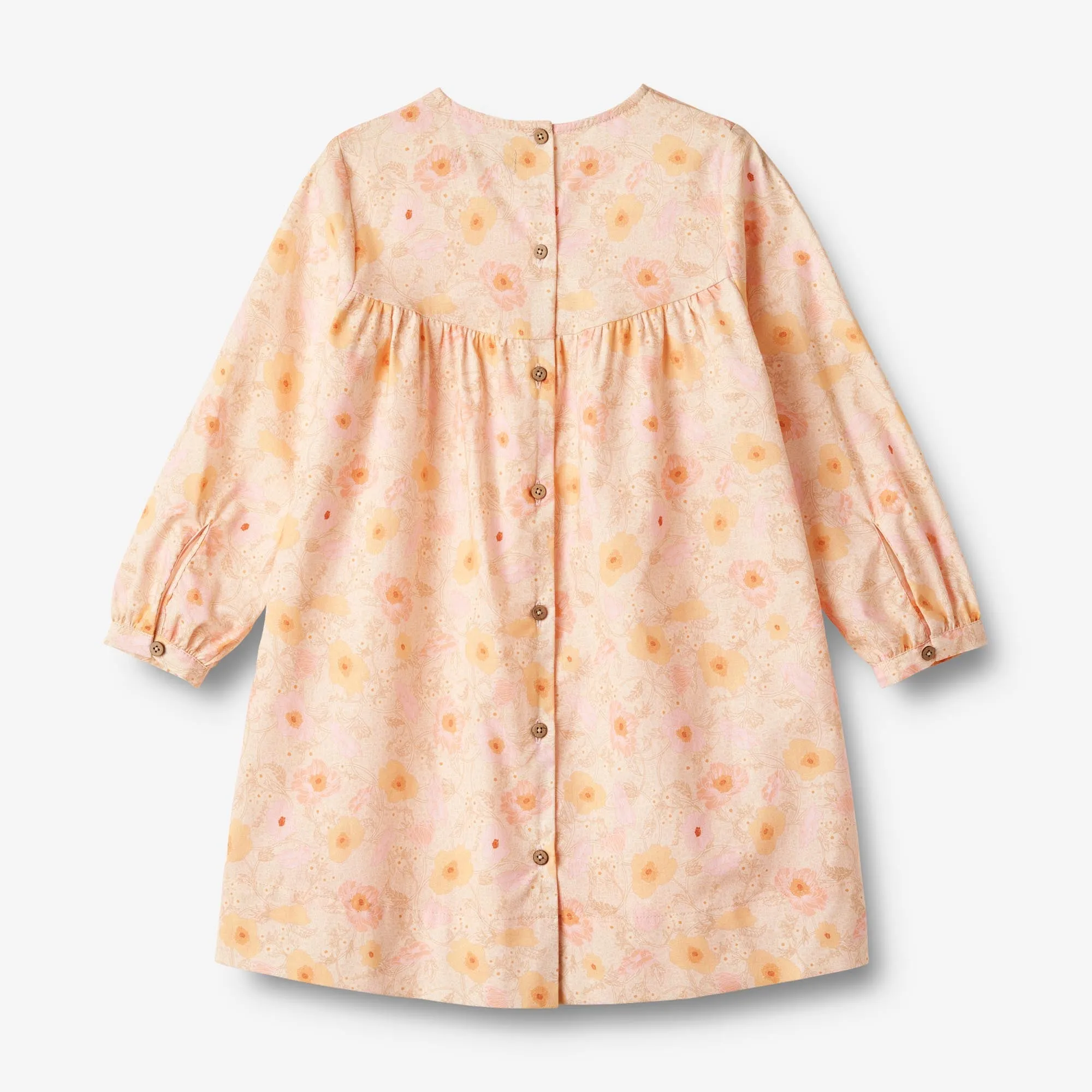 Dress L/S Fenja - alabaster flower bobbles