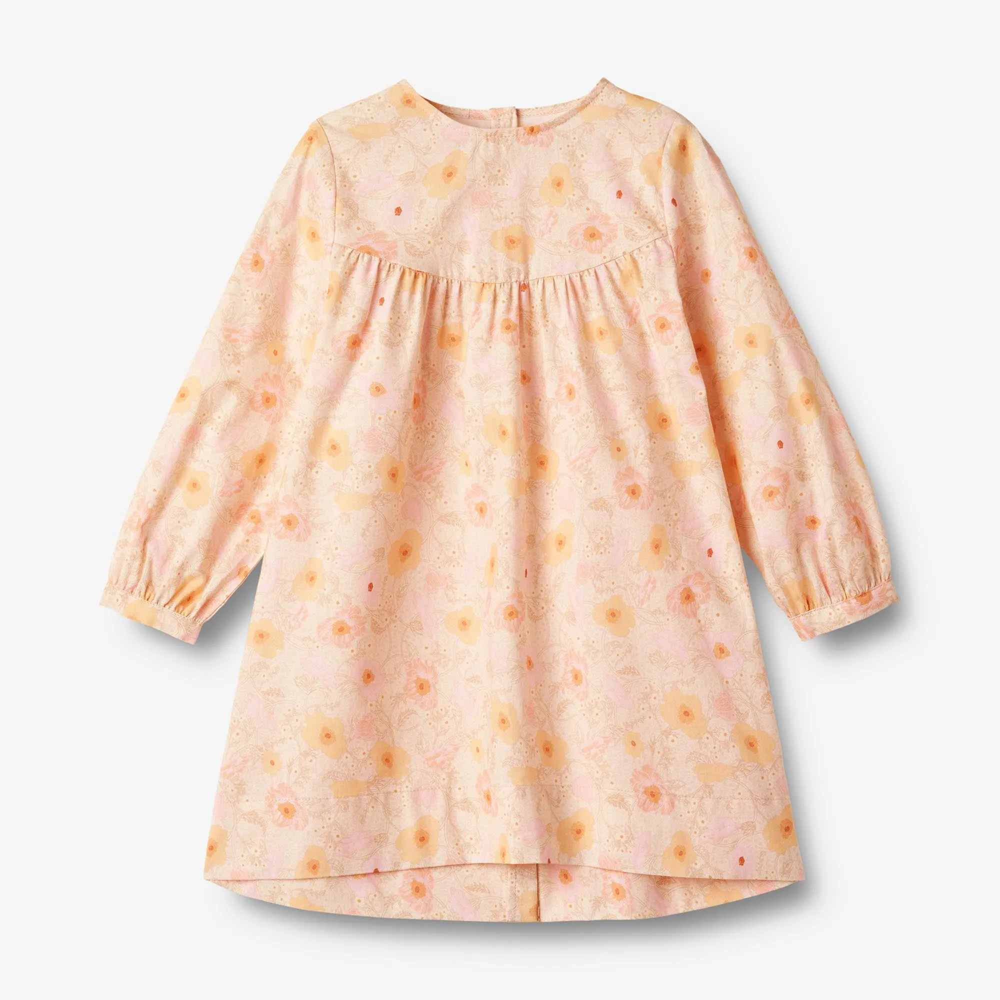 Dress L/S Fenja - alabaster flower bobbles