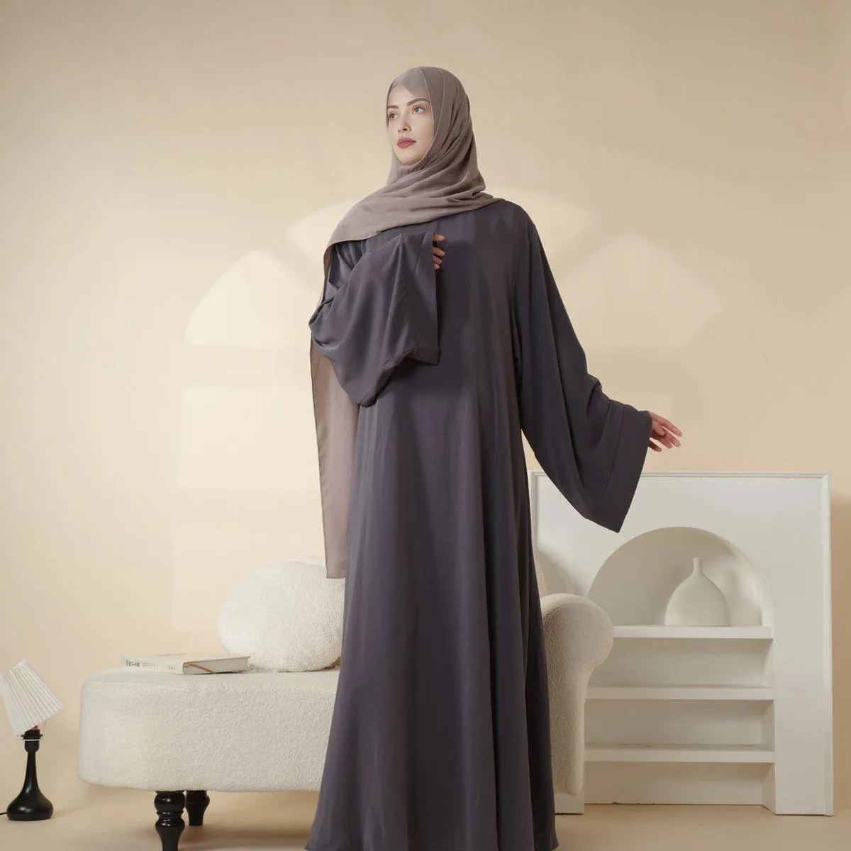 Essential Soft Nidha Plain Abaya (MA005)