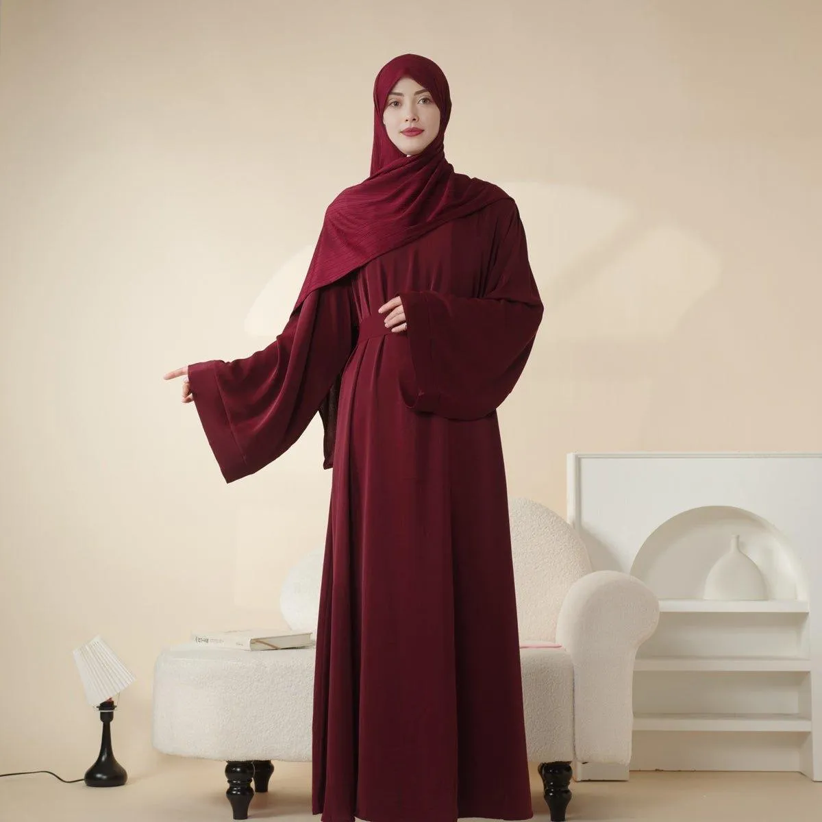 Essential Soft Nidha Plain Abaya (MA005)