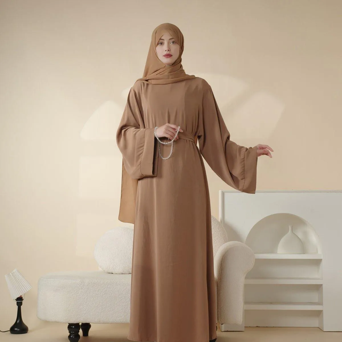 Essential Soft Nidha Plain Abaya (MA005)