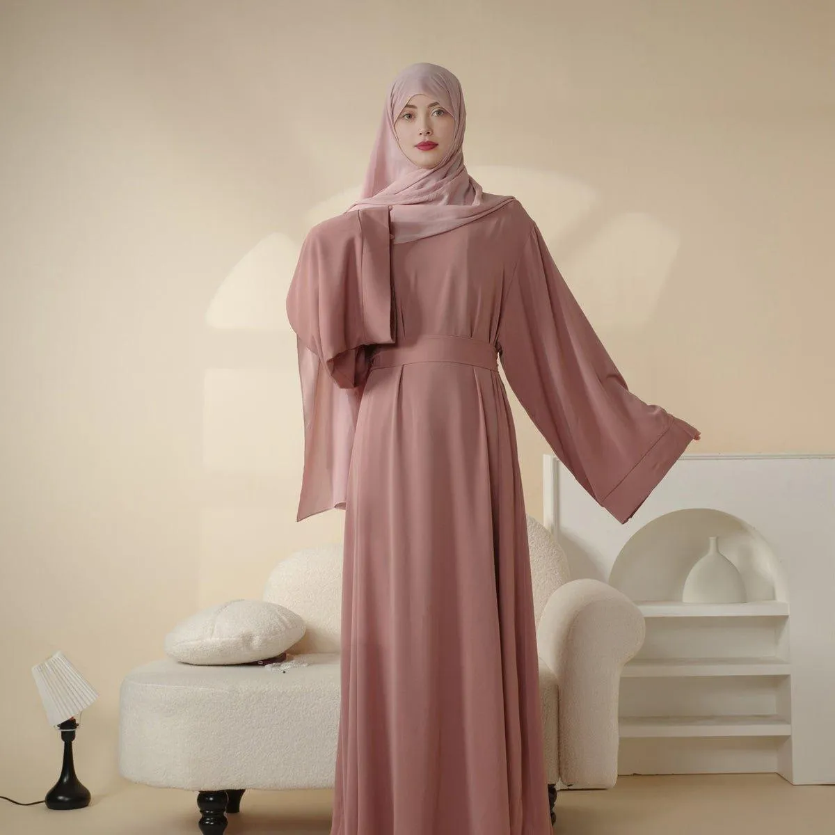 Essential Soft Nidha Plain Abaya (MA005)