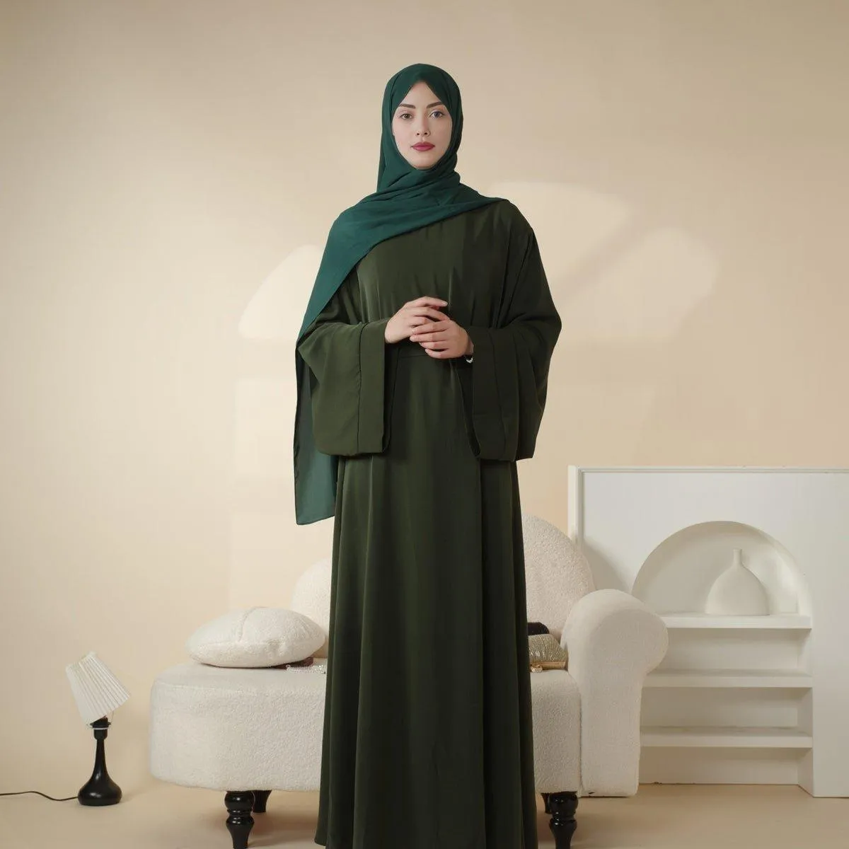 Essential Soft Nidha Plain Abaya (MA005)