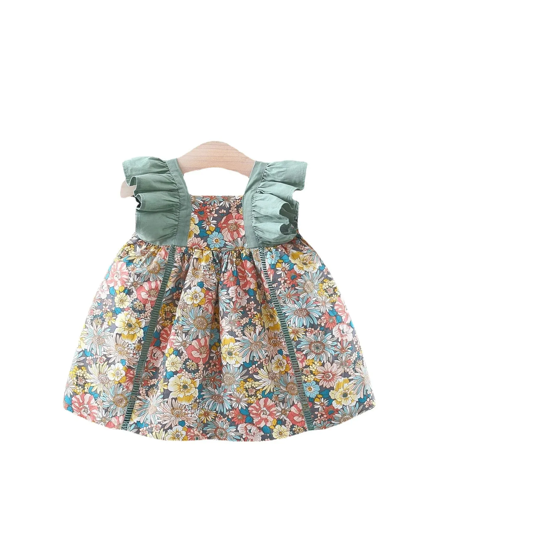 Girls Summer Fashion Dress & Hat Set