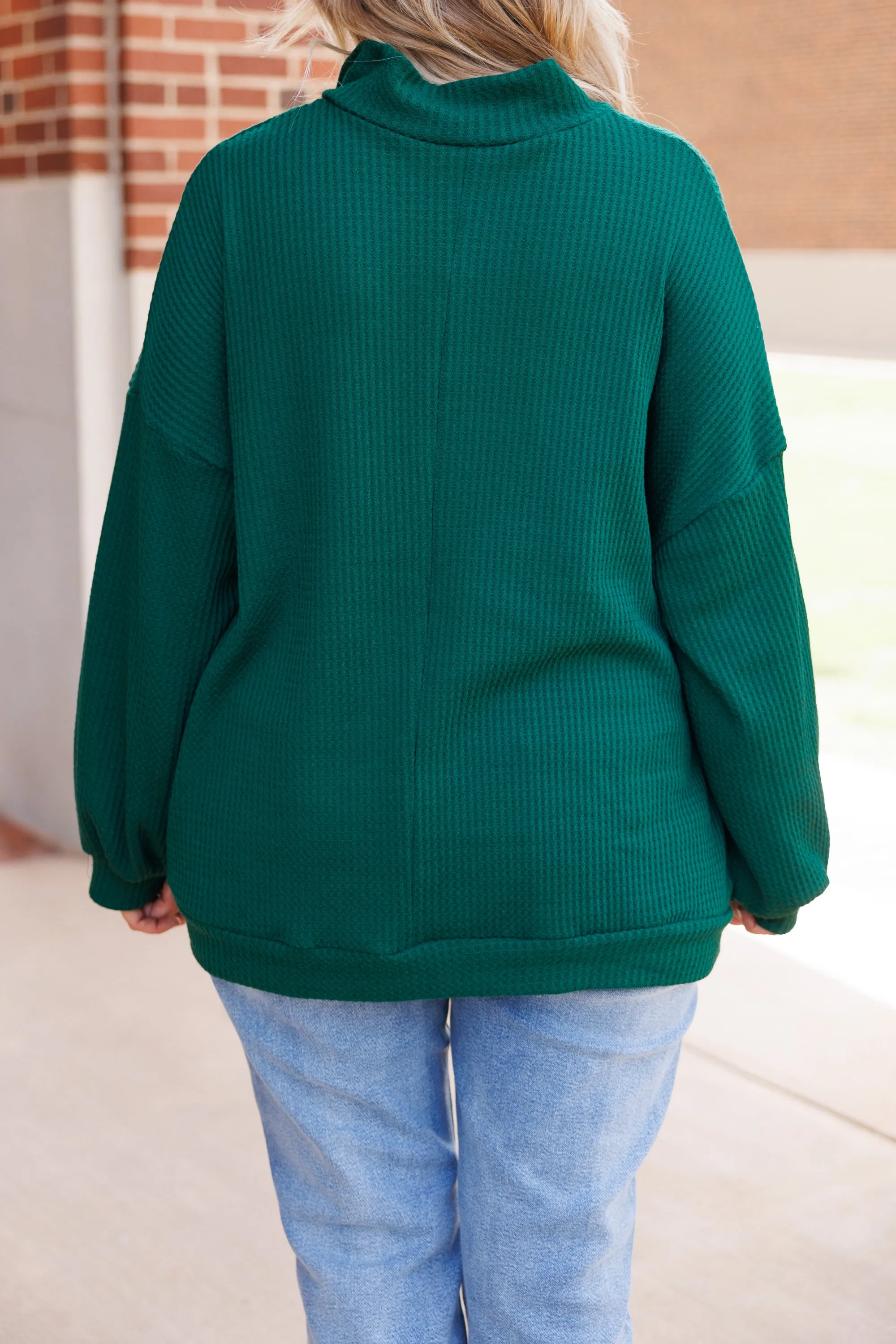 Have Courage Pullover, Hunter Green