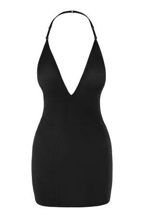 Intimates Soft Mesh Multiway Mini Dress in Black