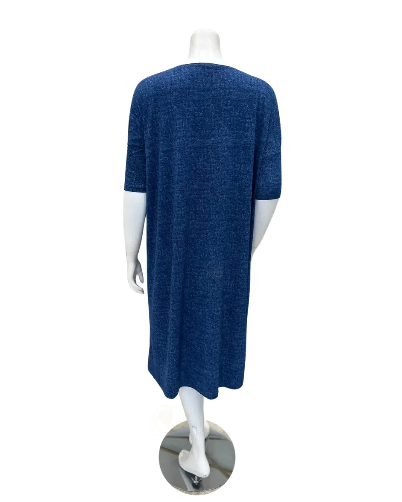 Jackie O'Loungewear Blue Denim Swim Cover Up Dress