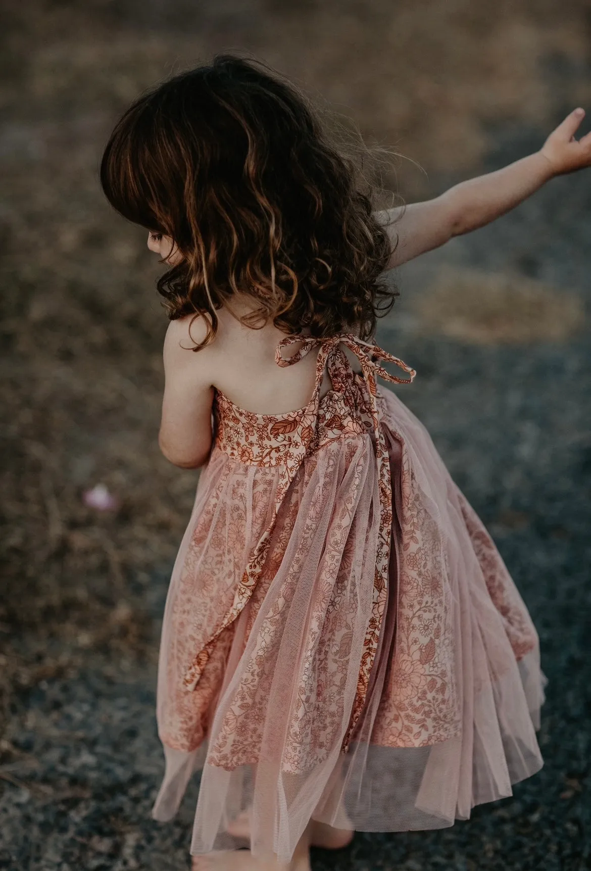 Linen and Tulle Dress - Bloom