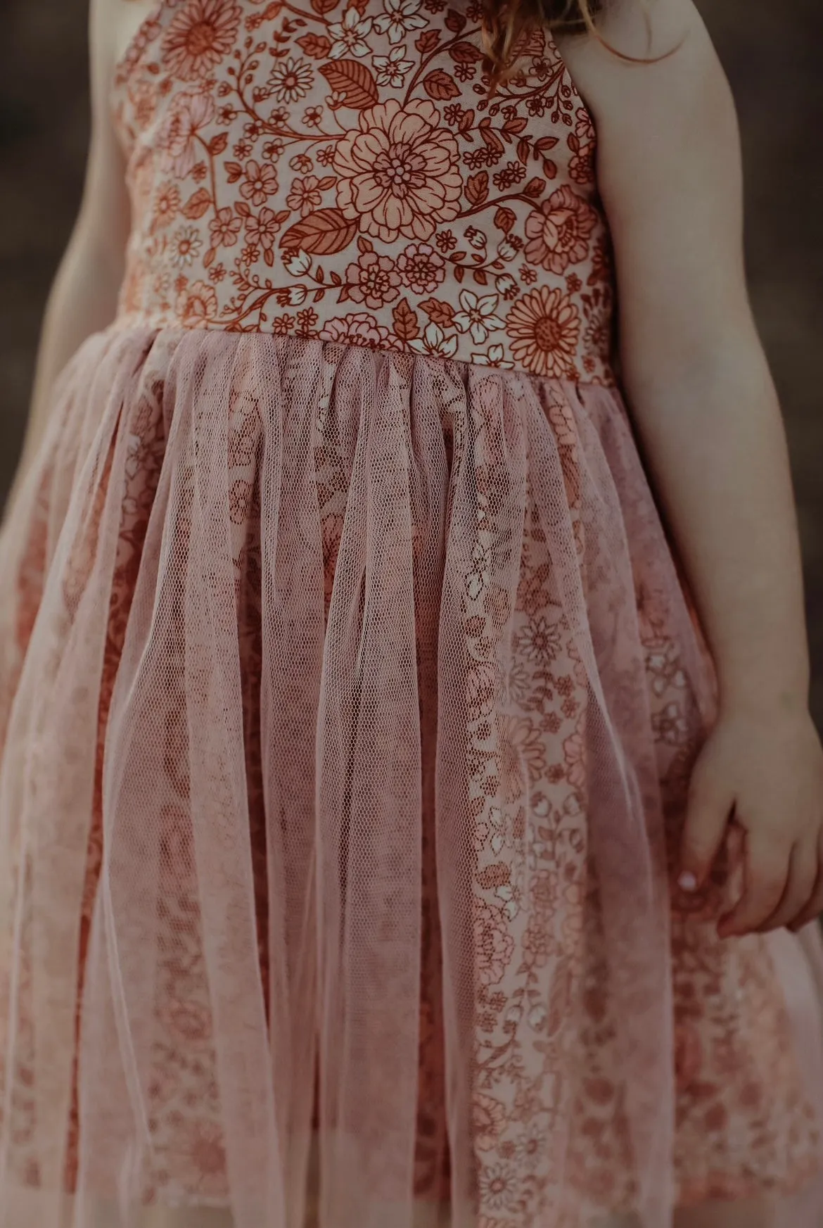 Linen and Tulle Dress - Bloom