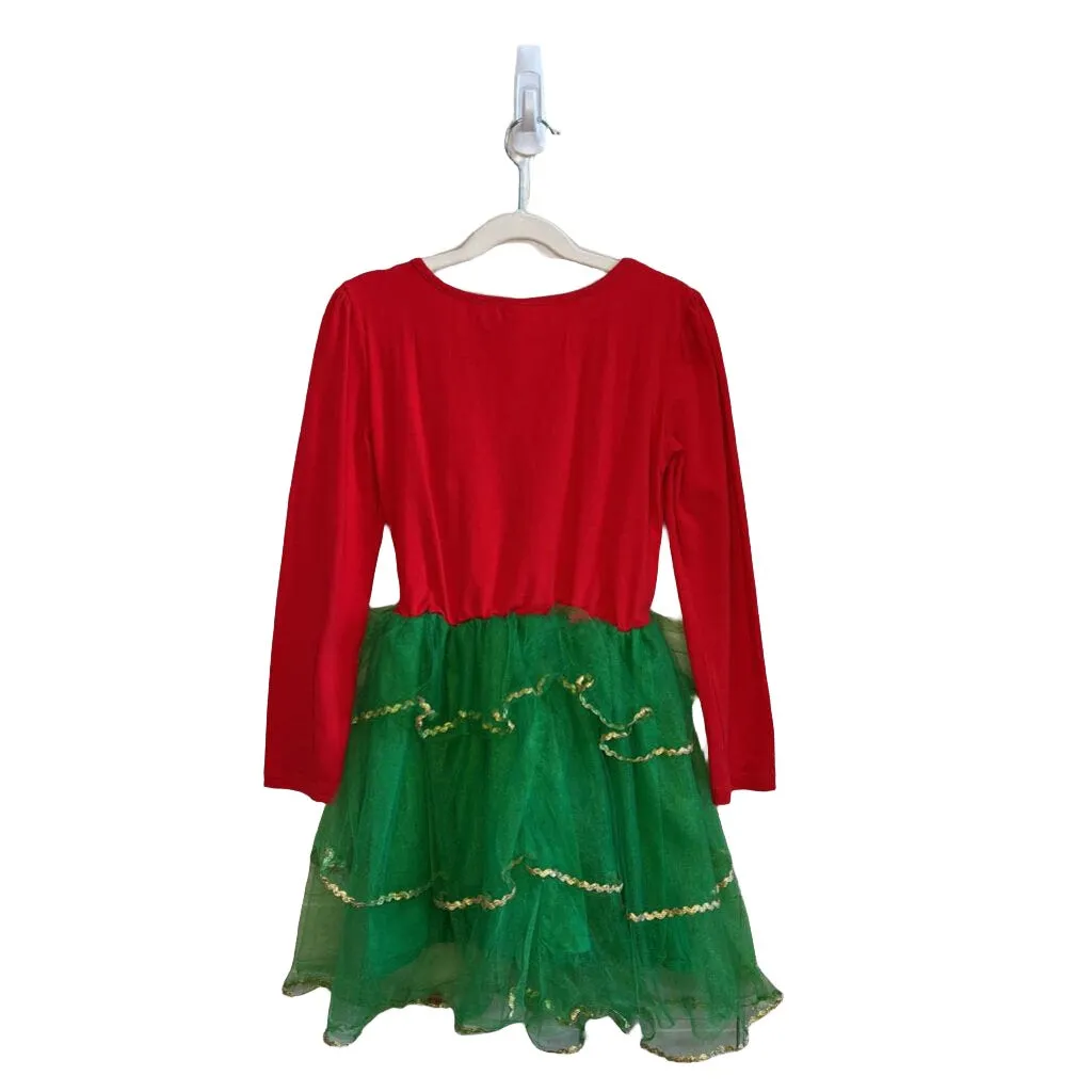 LS Christmas Dress w/Tulle Skirt