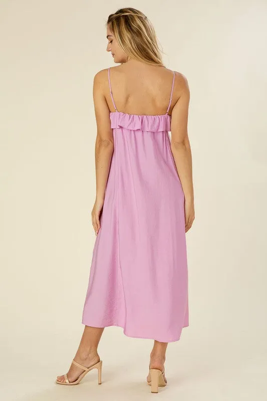 Maxi dress with ruffles *Online Only*