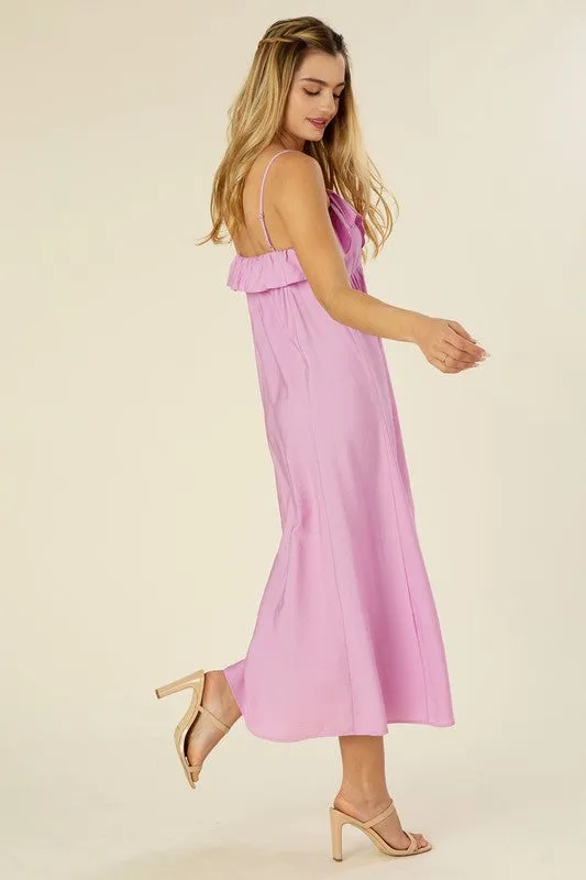 Maxi dress with ruffles *Online Only*