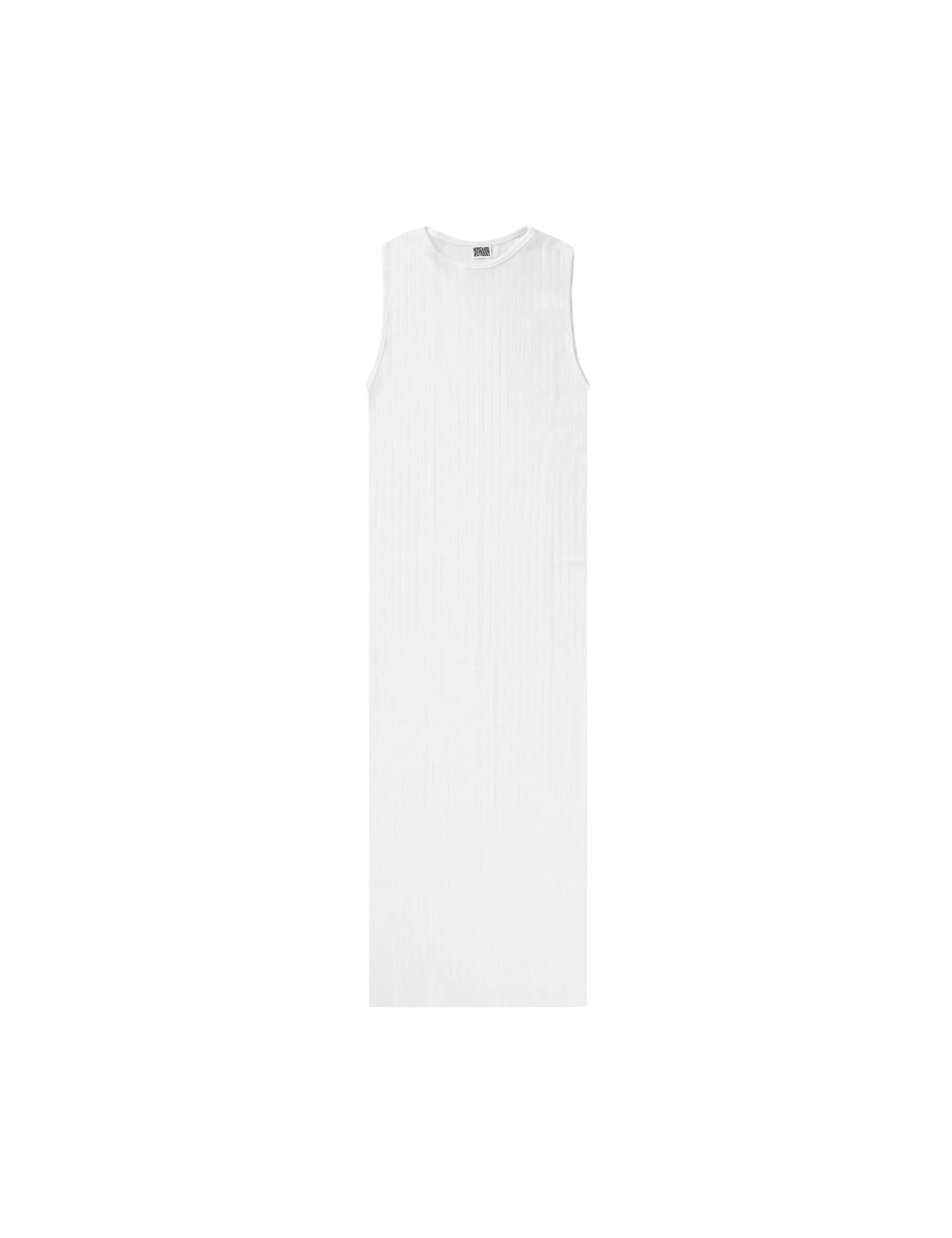 NPS Tank Dress Solid Colour, White