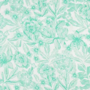 Printed Rayon Poplin - NATASHA - 006 - Aqua