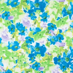 Printed Voile - SILVIA - 028 - Lime