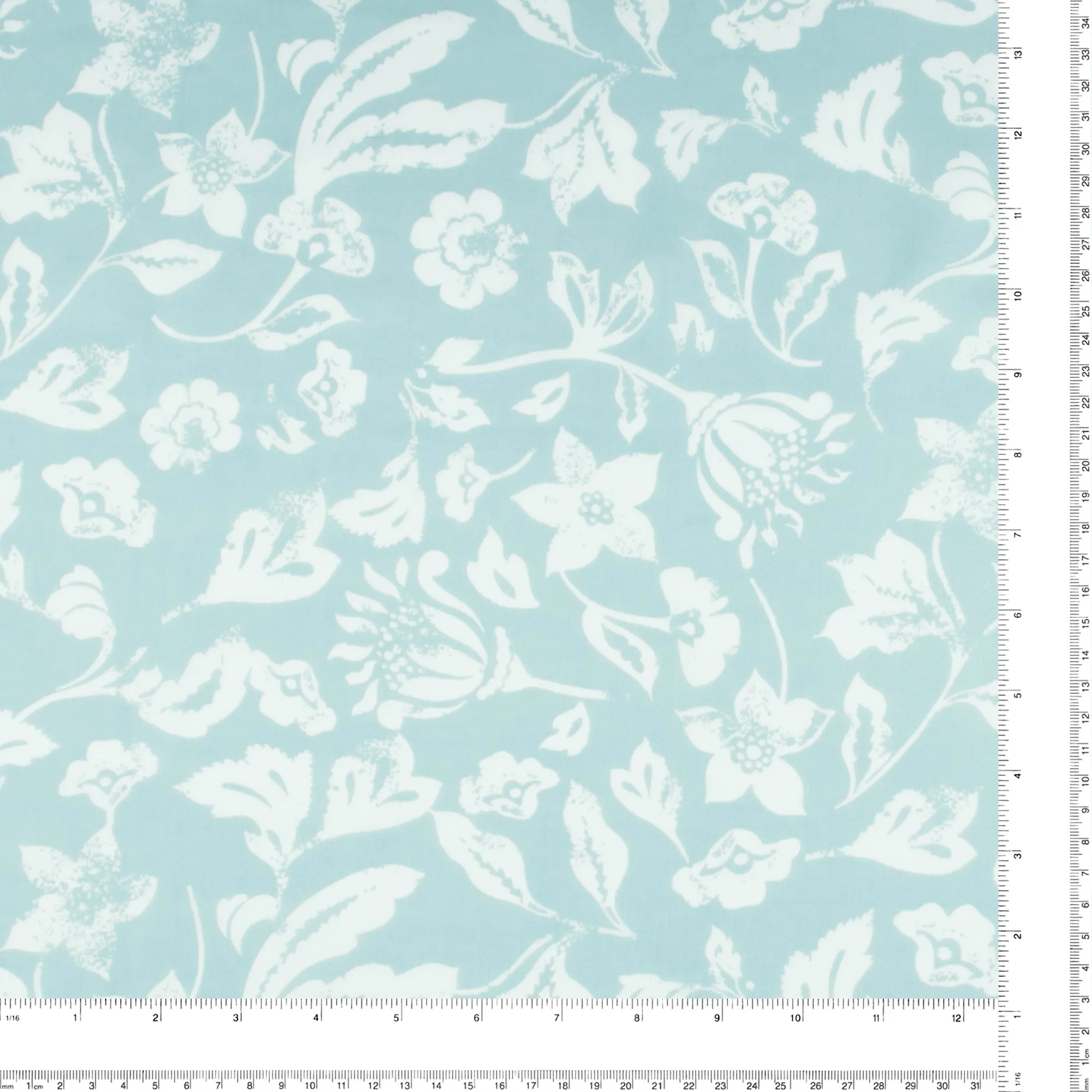 Printed Voile - SILVIA - 031 - Light Blue