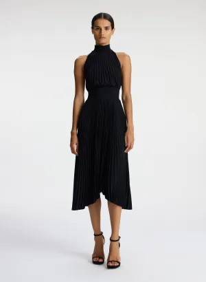 Renzo Matte Pleated Dress