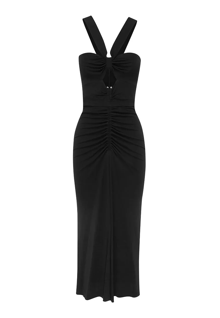 Riccardo Midi Dress Black