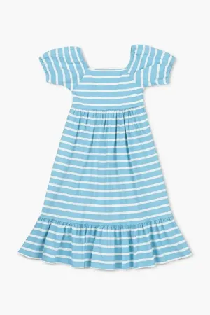 SALE - Adult Organic Life of the Party Dress_Bold Blue Stripes