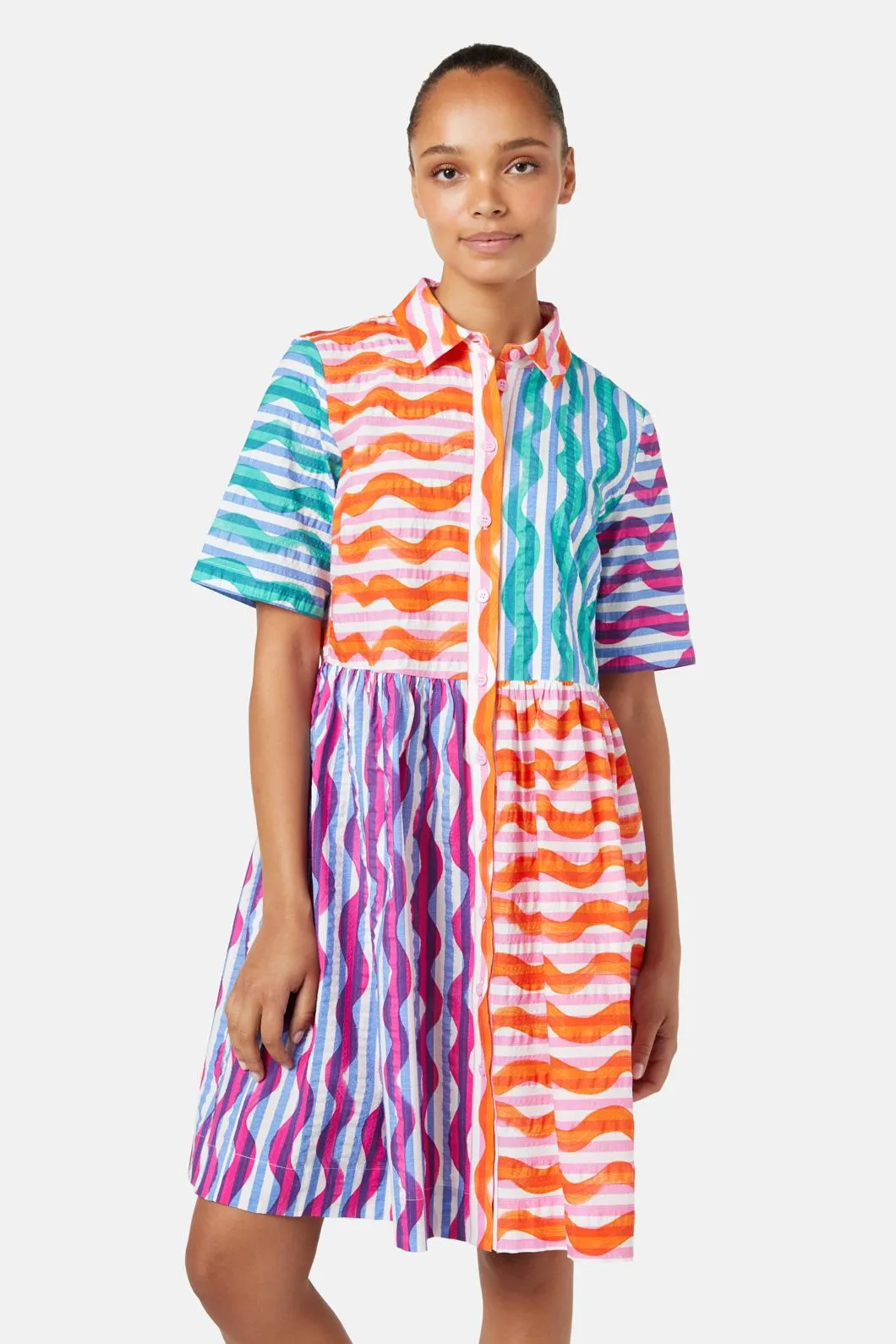 Squiggle Stripe Dress