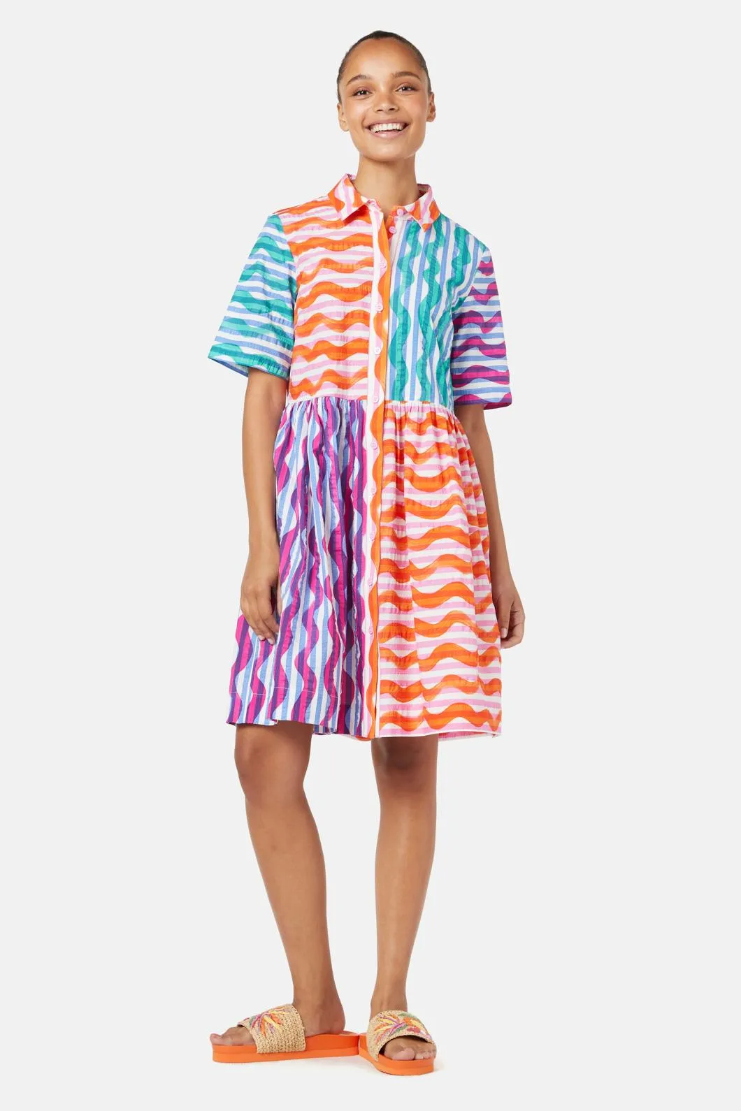 Squiggle Stripe Dress