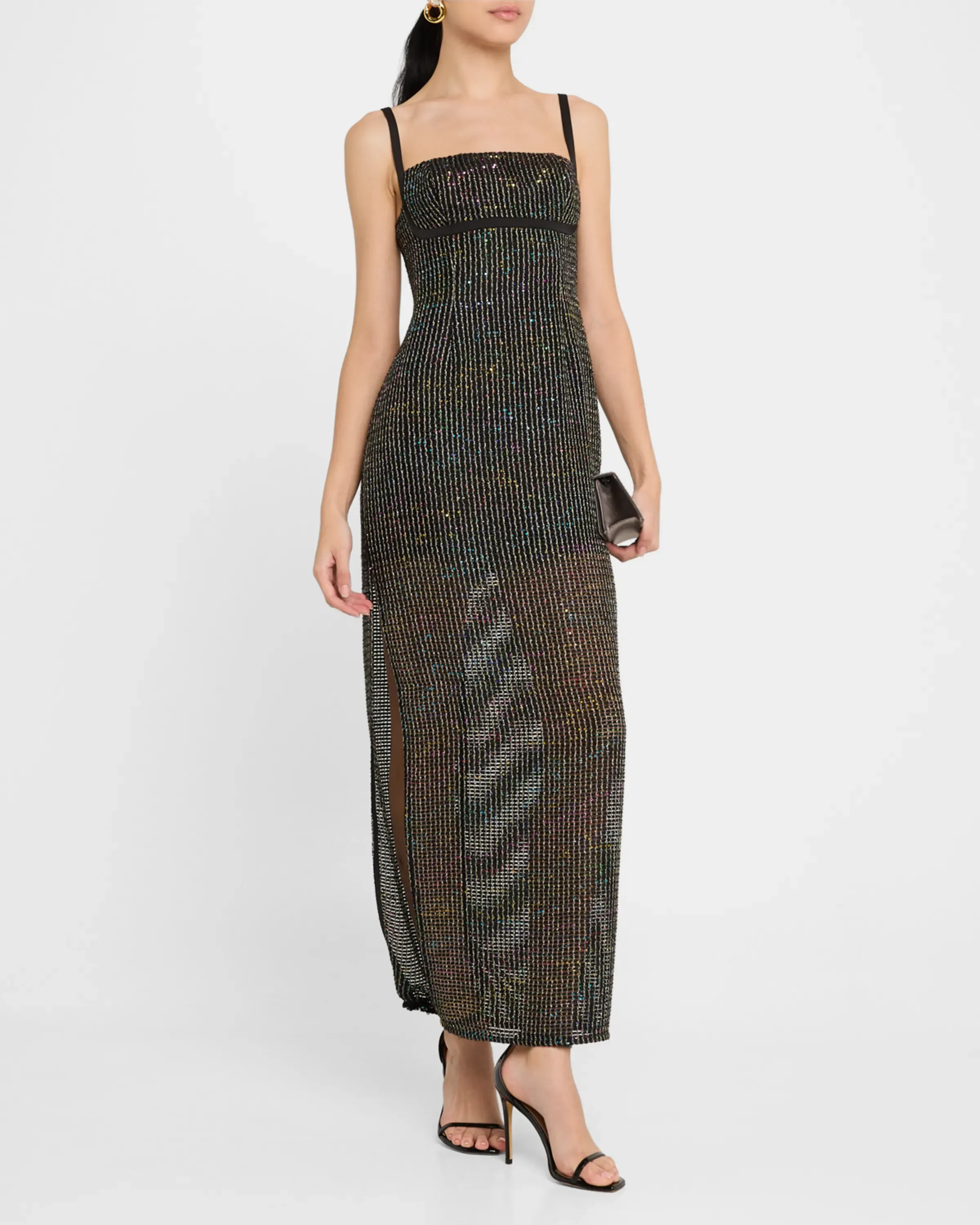 Stella Sequin Mesh Gown