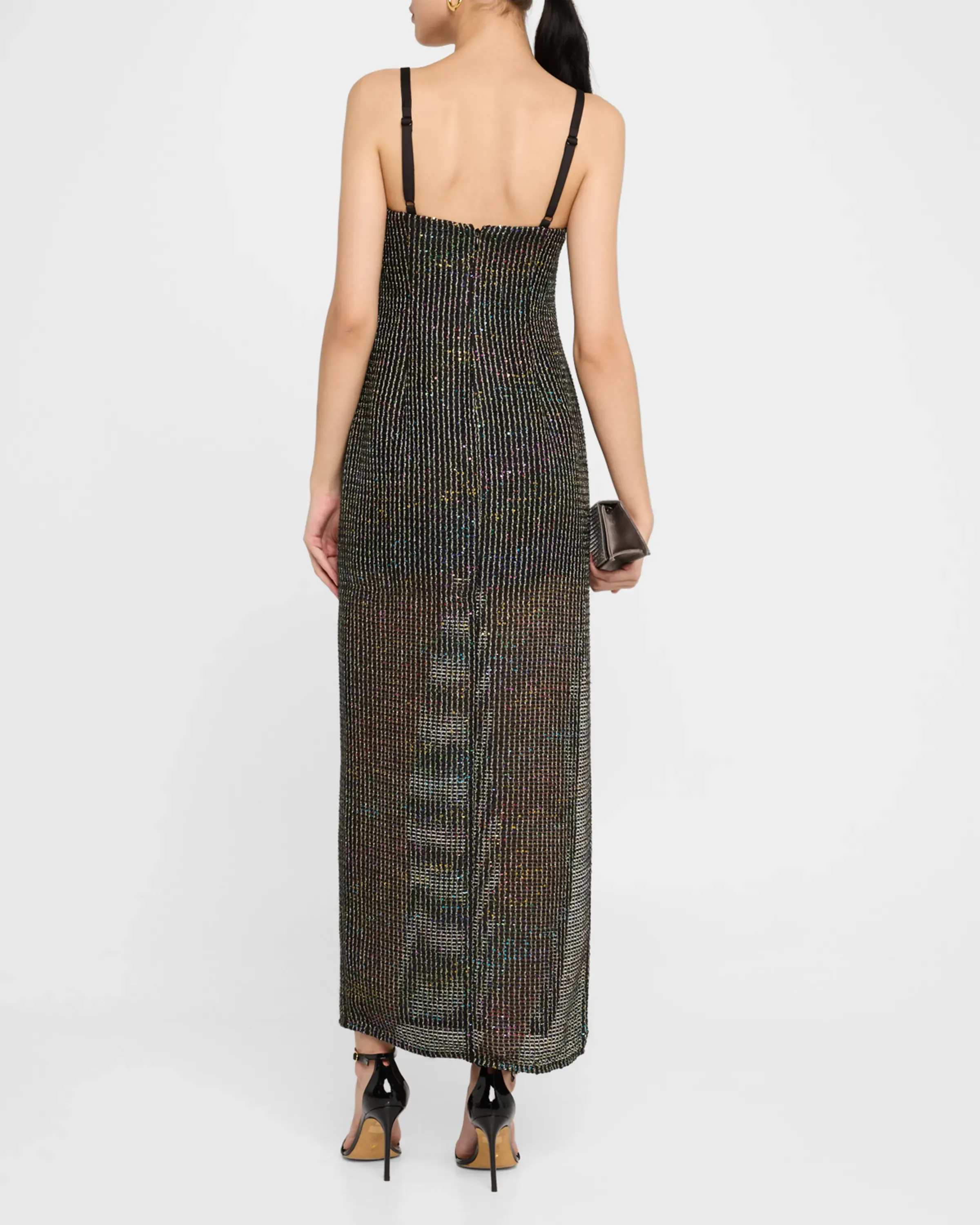 Stella Sequin Mesh Gown