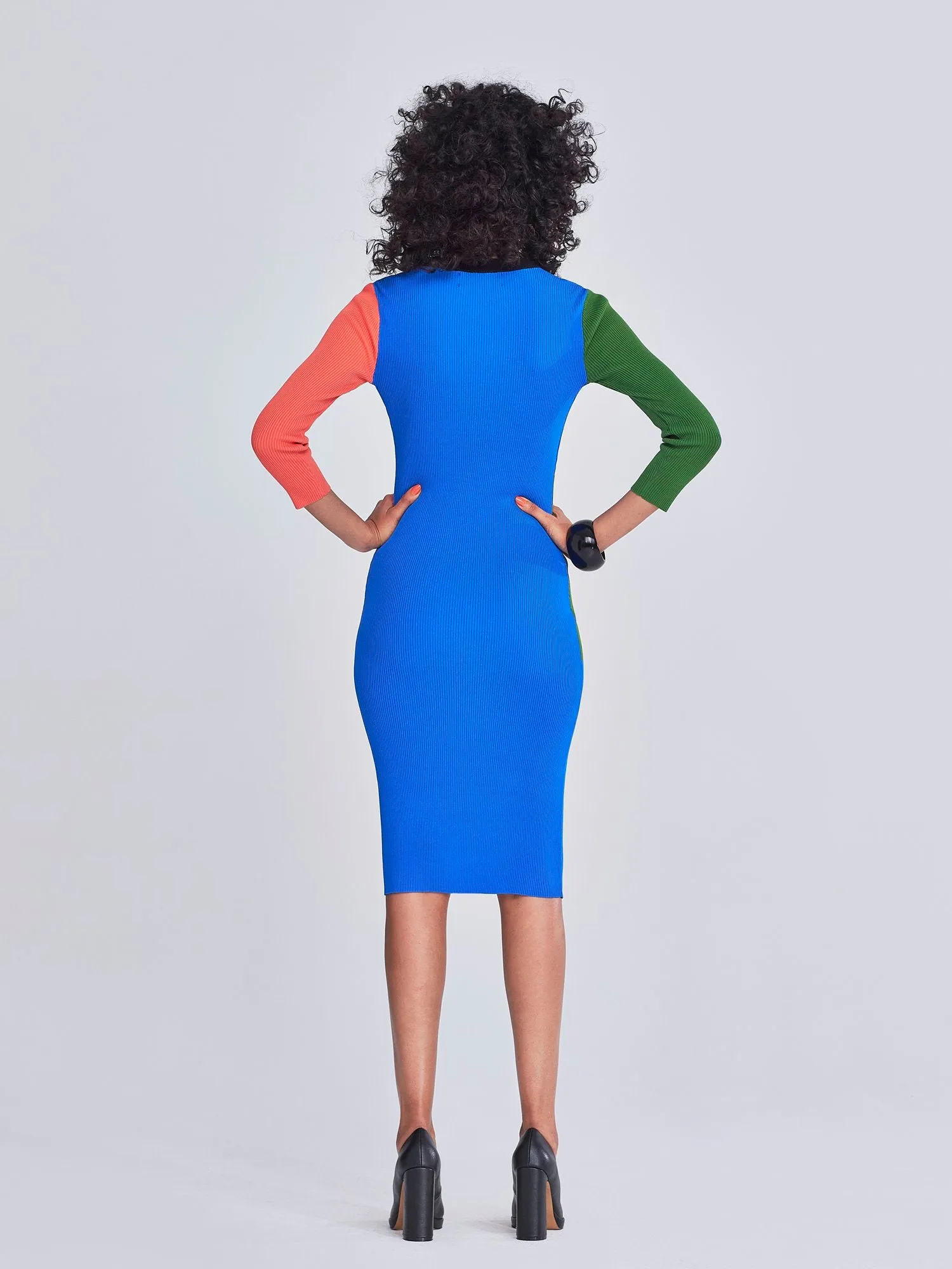 Tanasha Colorblock Sweater Dress