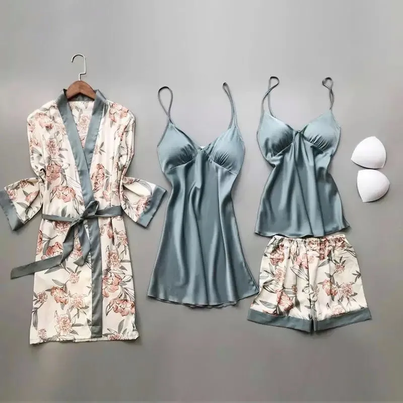 The Luxurious 3 Piece Nightdress Set Women