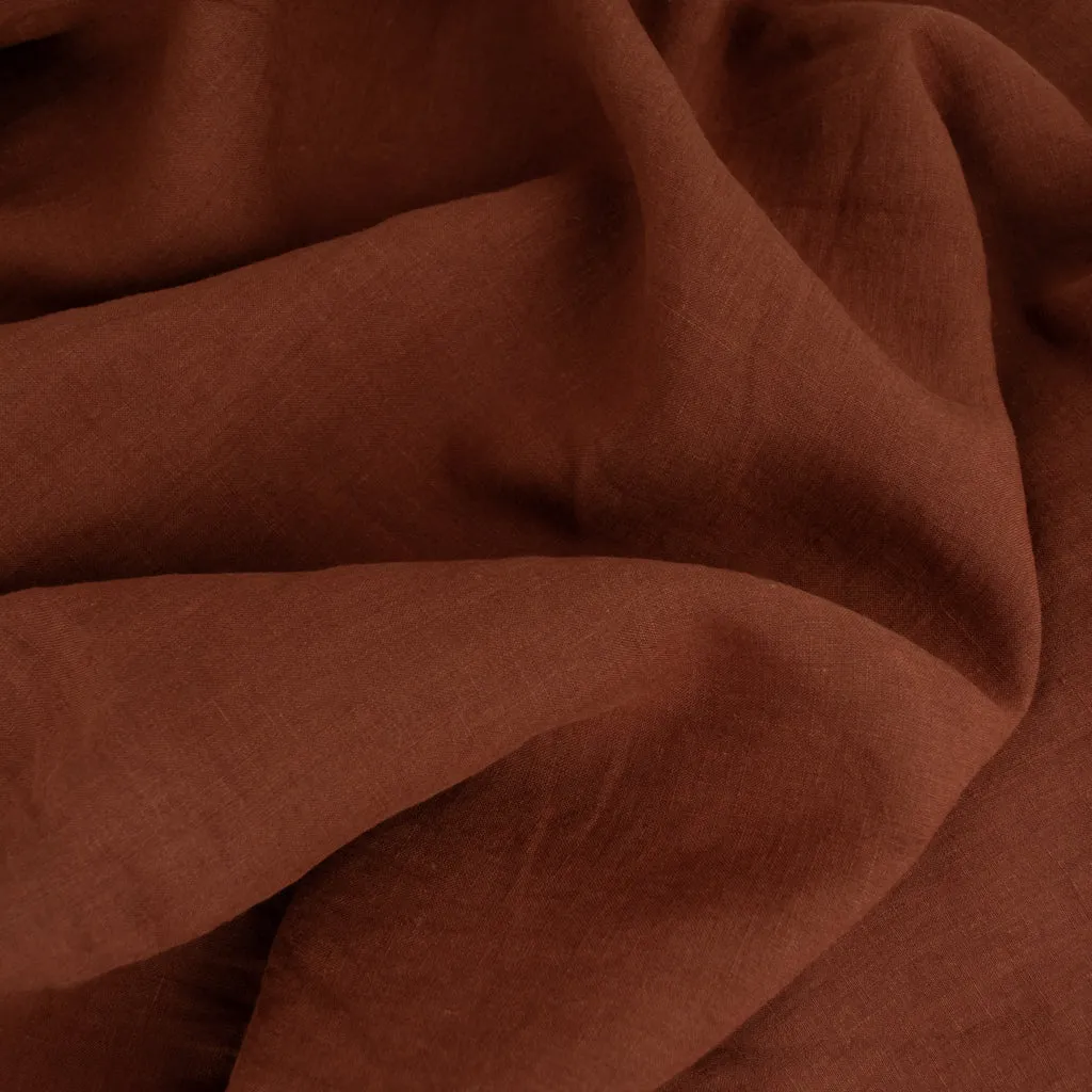 Washed Linen - Rust