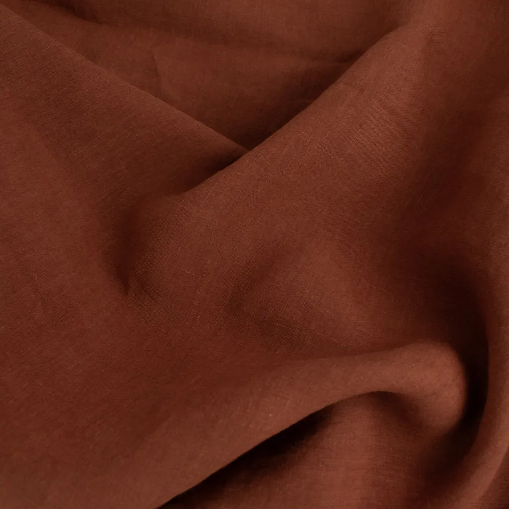 Washed Linen - Rust