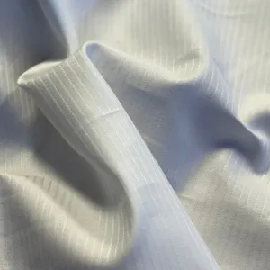 White |Tonal 1/8" Stripe Shirting - SKU 7109 #S199